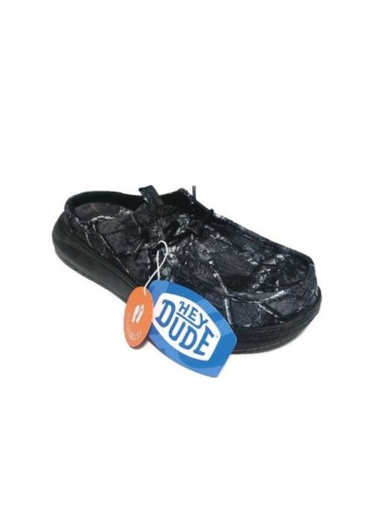 Hey Dude Wally Jelly Roll Realtree Edge Camo Mens 10 Black Slip On Loafers NWT main image 4